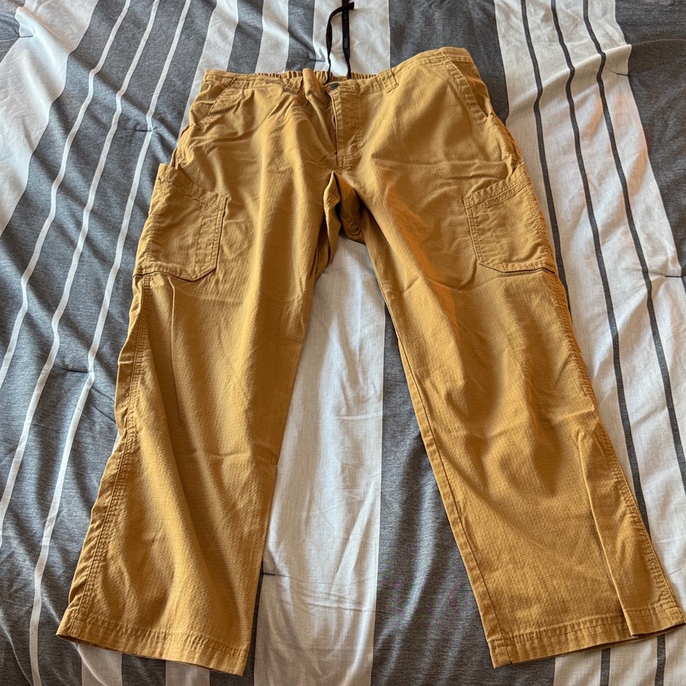 Men's Brown Cargo Scrubs Bottoms